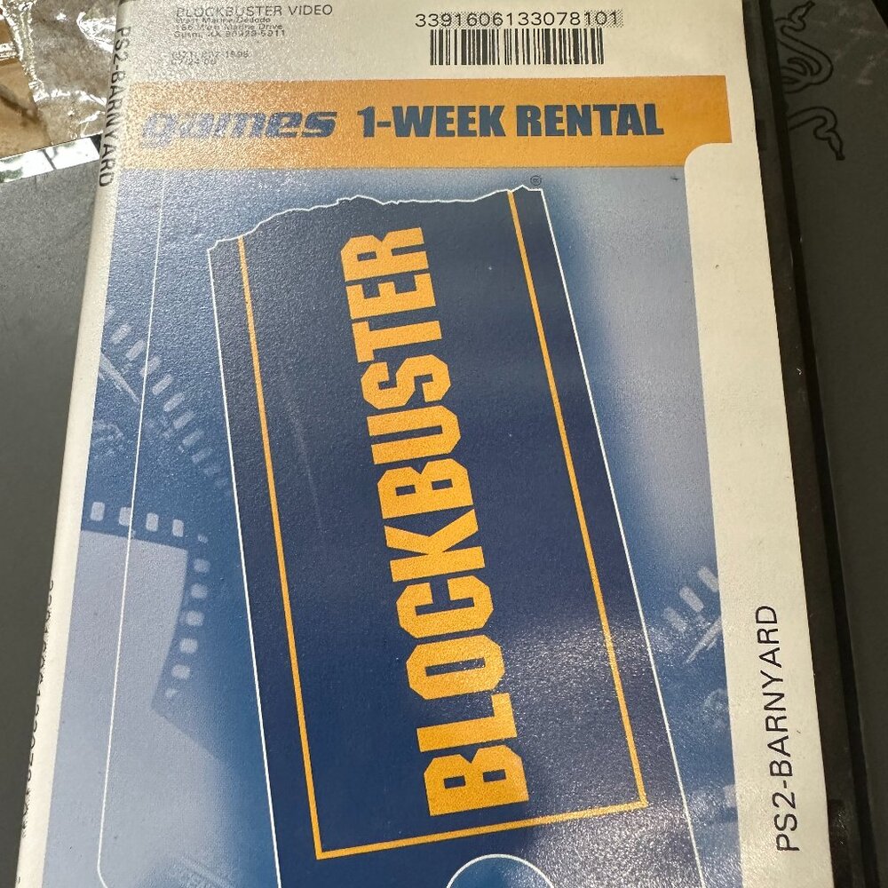 Rare Barnyard Blockbuster Case Only Sony PlayStation 2 2006 PS2 No Game